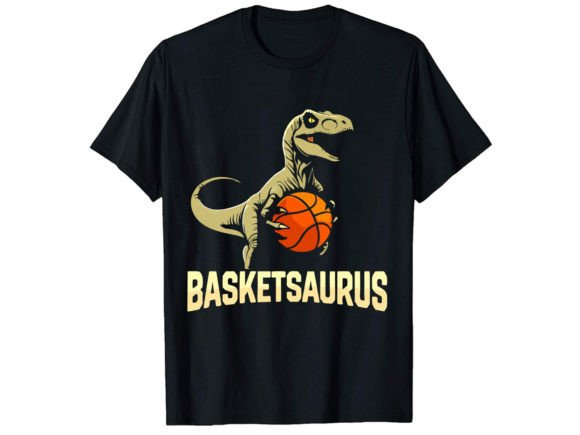 Basket Saurus T-Shirt Design: Dynamic Assets for Creative Projects