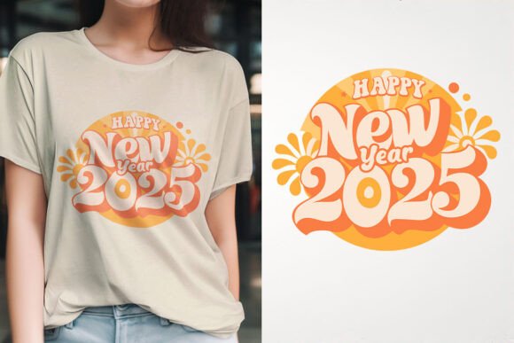Celebrate with Style: Happy New Year 2025 T-Shirt Design