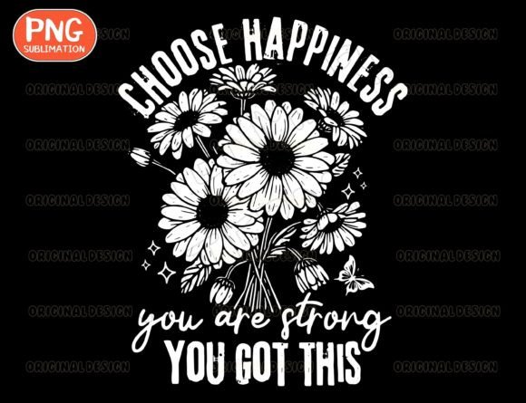 Choose Happiness PNG: A Self Love Design for Creative Projects
