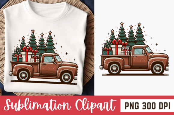 Christmas Truck PNG Clipart: A Designer's Festive Toolkit