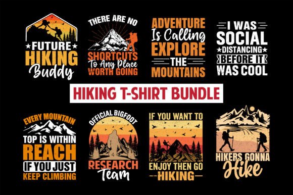 Elevate Your Outdoor Brand with Hiking Tshirt Bundle Design