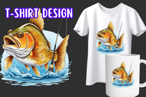 Hook Your Audience: Fishing Design for T-shirts