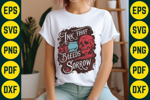 Ink That Bleeds Sorrow: A Gothic SVG for Modern Design