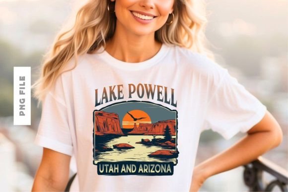 Lake Powell T-Shirt Design: A Professional Creative Asset
