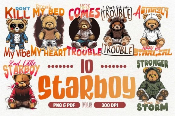 Starboy T-shirt Design Bundle: A Complete Creative Asset