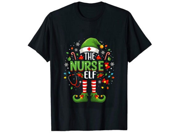 The Nurse Elf T-Shirt Design: Creative Asset Guide