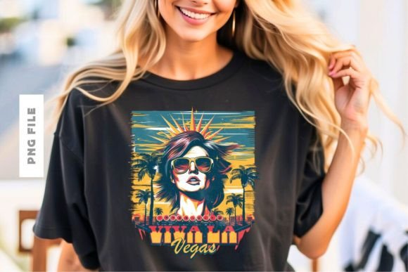 Viva Las Vegas T-shirt Design: A Designer's Ready-to-Print Asset